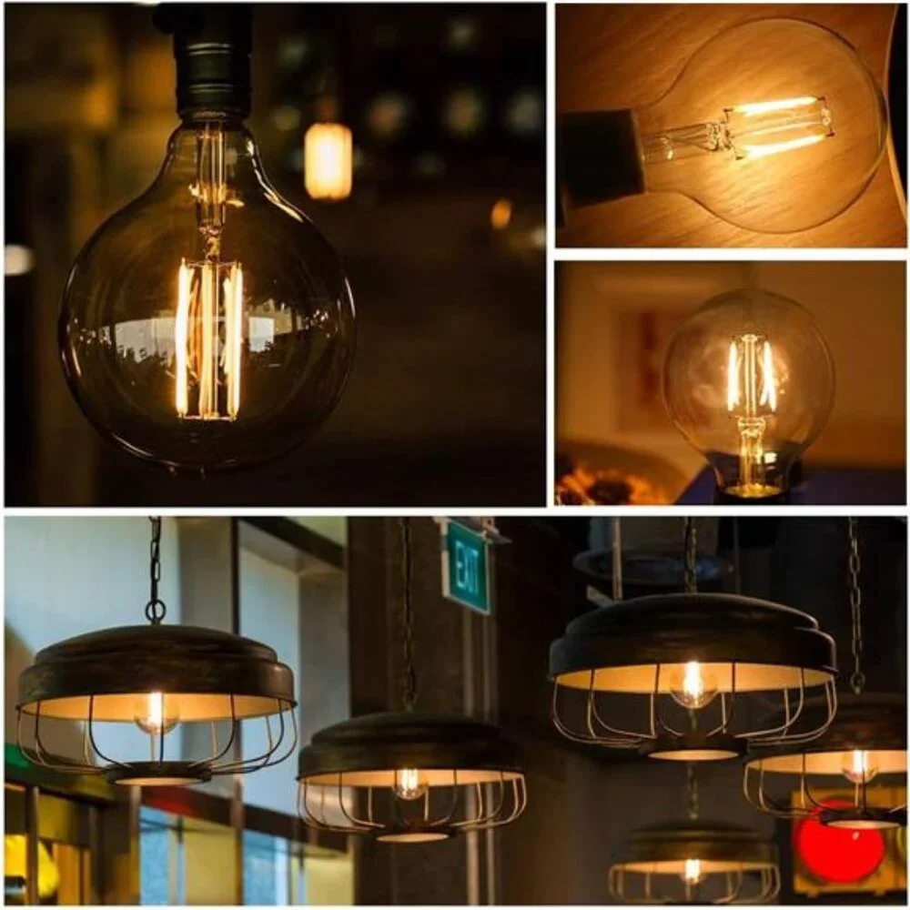 Dimmable LED Globe Light Bulb, G25 LED Vintage Light Bulb, 60W Equivalent